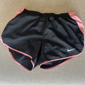 Nike Women's Athletic Shorts Black with Pink Trim